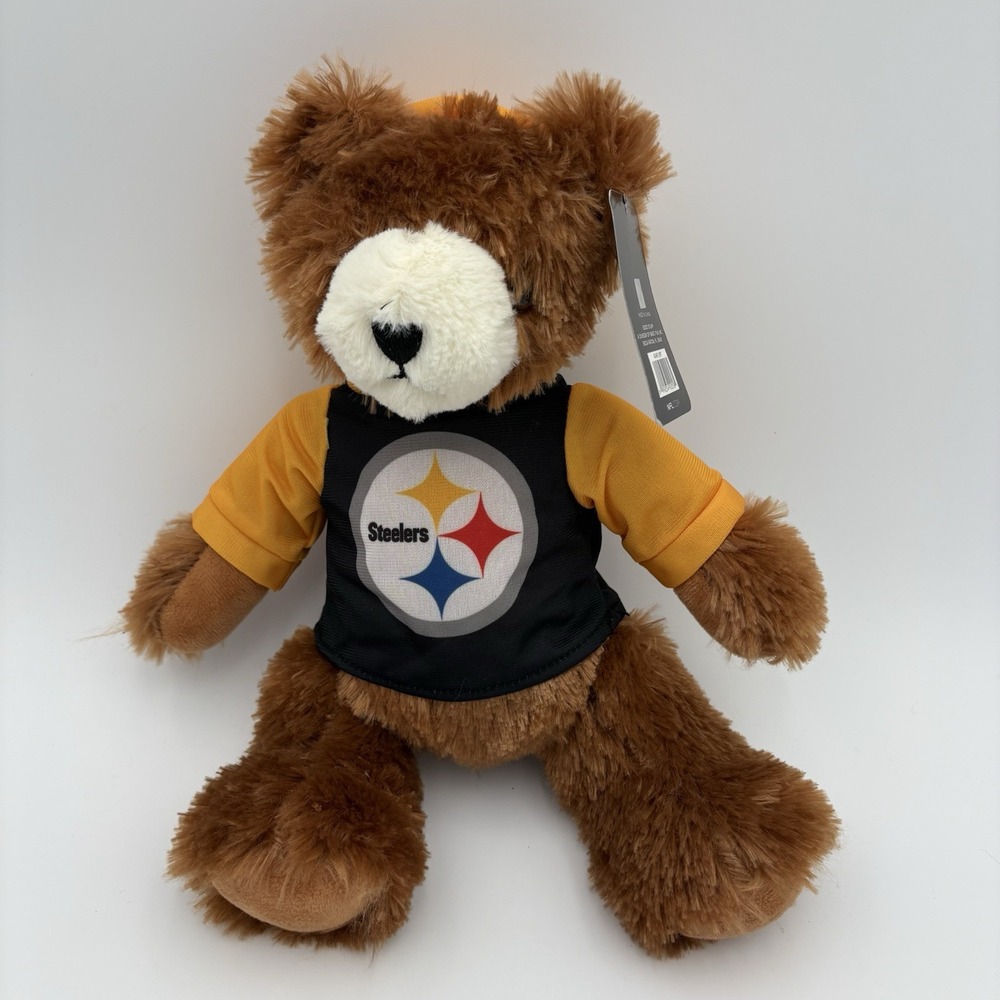 NWT‎ NFL Pittsburg Steelers Teddy Bear Plush Toy Steelers Hoodie Good Stuff Bear